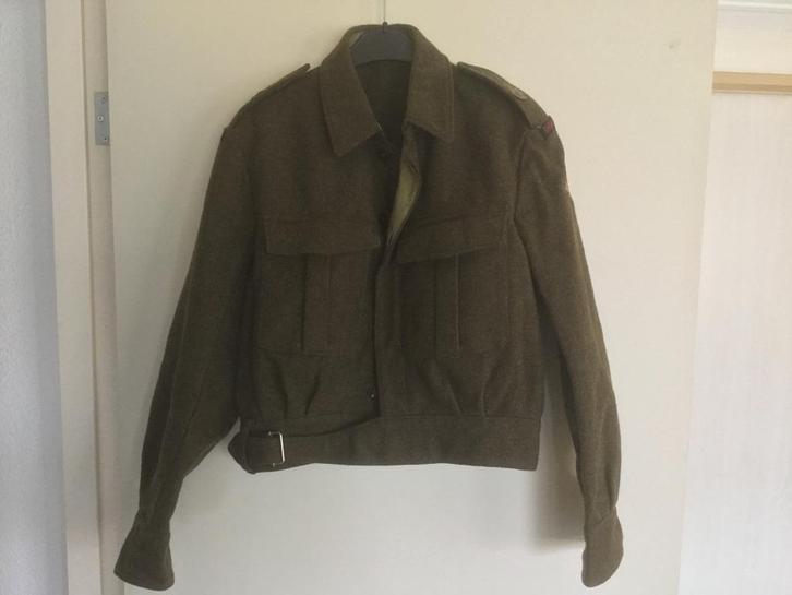 Legerjas maat 48 + Verlofpas + Cheque soldij, Verzamelen, Militaria | Algemeen, Nederland, Ophalen of Verzenden