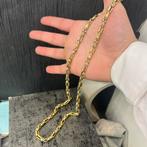 14k gouden ketting massief schakel monte carlo, Ophalen of Verzenden, Nieuw, Goud