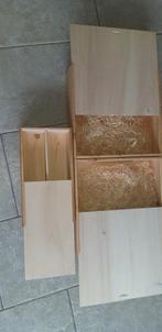 3 stuks houten geschenk kistjes . 2 soorten., Doe-het-zelf en Verbouw, Kratten en Dozen, Ophalen of Verzenden, Zo goed als nieuw