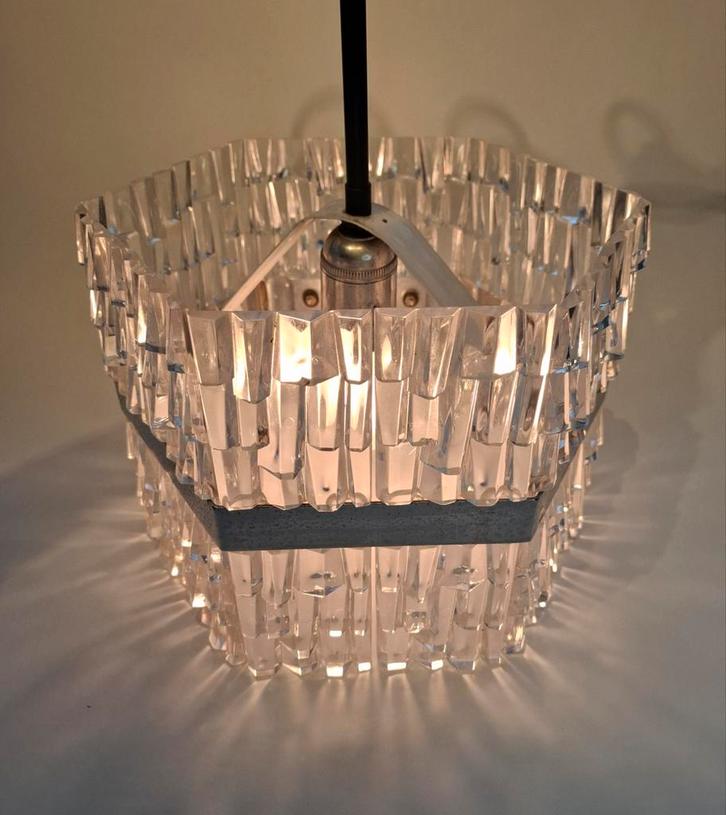 Vintage Kunststof Design Hanglamp, Huis en Inrichting, Lampen | Hanglampen, Zo goed als nieuw, Minder dan 50 cm, Kunststof, Ophalen of Verzenden