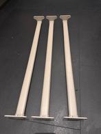 Komplement Roedes 3 stuks taupe 75 cm, Huis en Inrichting, Zo goed als nieuw, Minder dan 100 cm, 25 tot 50 cm, 50 tot 100 cm