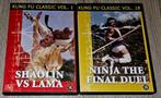 Kung Fu Classic DVD's - Shaolin vs Lama & Ninja Duel, Cd's en Dvd's, Dvd's | Actie, Vanaf 16 jaar, Ophalen of Verzenden, Zo goed als nieuw