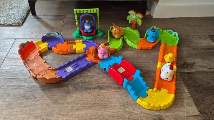 Set V-Tech zoef zoef dieren met baan, Kinderen en Baby's, Speelgoed | Vtech, Gebruikt, 2 tot 4 jaar, Ophalen