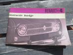 Instructieboek Renault 4, Renault 4 bestelauto 1968, Ophalen of Verzenden