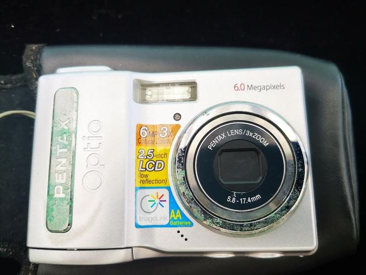 vintage Pentax Optio M10 Digitale Camera op AA Batterijen, Audio, Tv en Foto, Fotocamera's Digitaal, Gebruikt, Pentax, Ophalen of Verzenden