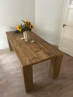 Eettafel steigerhout 200x90cm (6 personen), Ophalen, Gebruikt, 50 tot 100 cm, Vijf personen of meer