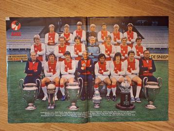 Oude unieke poster Ajax (jaren '70) beschikbaar voor biedingen