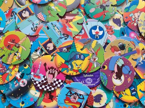 100x Flippo's Looney Tunes Pogs Chester Cheetos Smiths Lays, Verzamelen, Flippo's, Losse flippo's, Adventure, Chester Cheetos