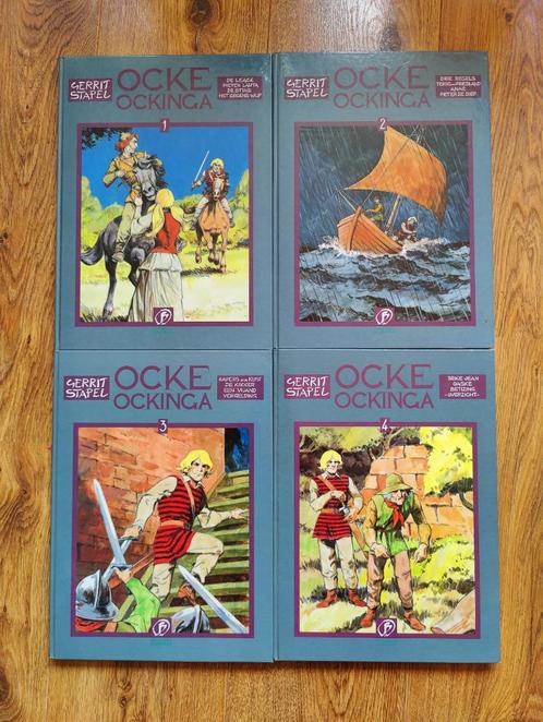 Ocke Ockinga - Gerrit Stapel - 1-4 - Hardcovers, Boeken, Stripboeken, Gelezen, Meerdere stripboeken, Ophalen of Verzenden