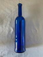 Blauwe glazen fles - Kobalt Blauw - Vaas Vintage retro glas, Huis en Inrichting, Woonaccessoires | Vazen, 50 tot 75 cm, Blauw