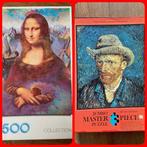 MB Mona Lisa legpuzzel 500  en Jumbo Vincent van Gogh 520, Hobby en Vrije tijd, Denksport en Puzzels, Ophalen of Verzenden, 500 t/m 1500 stukjes