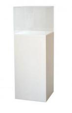5x Witte sokkel met plexiglas kap - 40x40x100cm, Ophalen, 100 tot 150 cm, Nieuw, 25 tot 50 cm