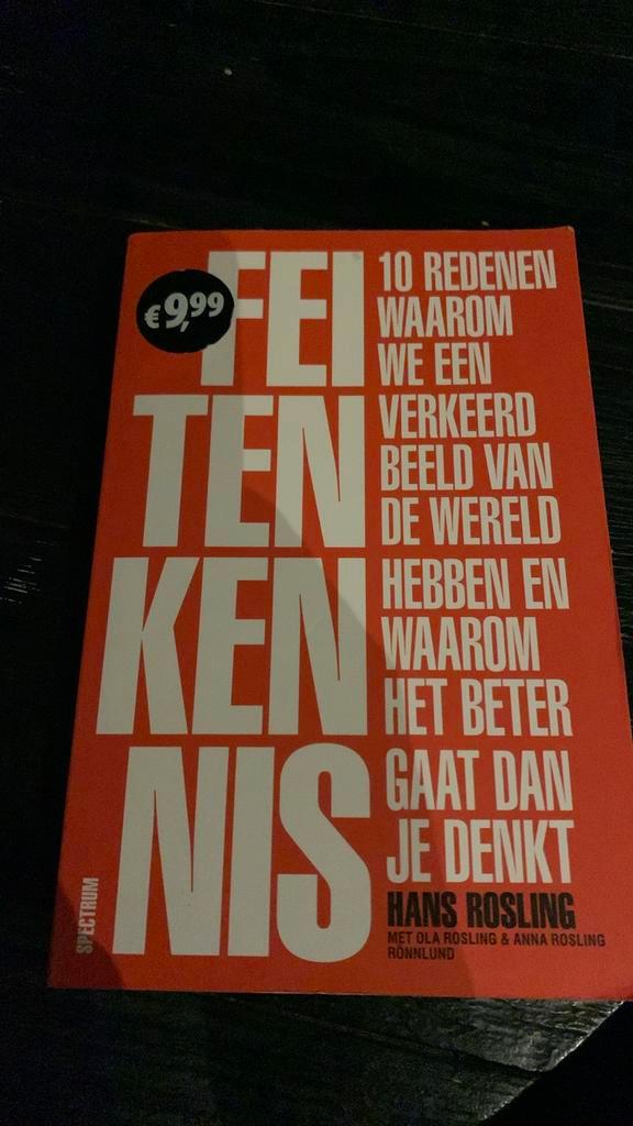 Hans Rosling - Feitenkennis, Boeken, Wetenschap, Zo goed als nieuw, Ophalen of Verzenden