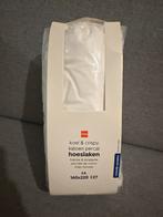 Nieuw Hema Hoeslaken 160x220 Katoen Percal, Huis en Inrichting, Slaapkamer | Beddengoed, Ophalen, Wit, Hoeslaken of Sloop, Nieuw