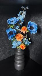 Zijden bloemen boeket inclusief vaas, Binnen, Bloemenkunst Xaviera, 7606 CB, Almelo, Info@bloemenkunstxaviera.nl