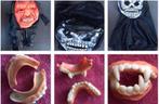 Griezelige Halloween kostuum set + maskers, Carnaval, Nieuw, Overige maten, Ophalen of Verzenden