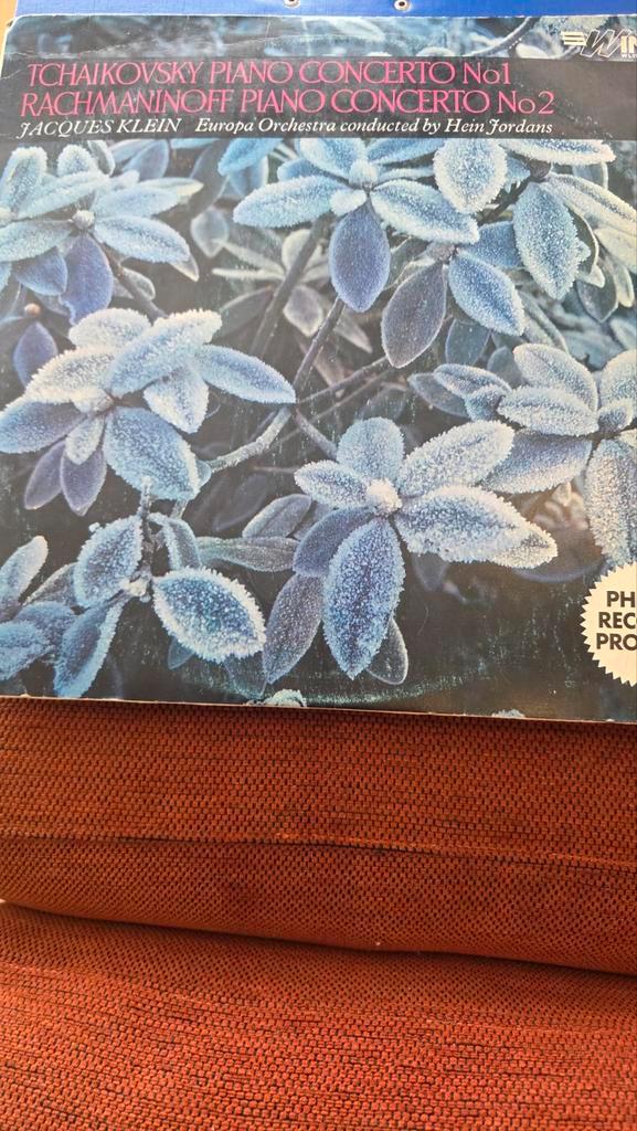 Tchaikovsky & Rachmaninoff Piano Concertos LP, Cd's en Dvd's, Vinyl | Klassiek, Gebruikt, Romantiek, Orkest of Ballet, 12 inch