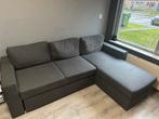Slaapbank MARSLEV ️ donkergrijze stof  PRIJS: €250, Ophalen, Zo goed als nieuw, Stof