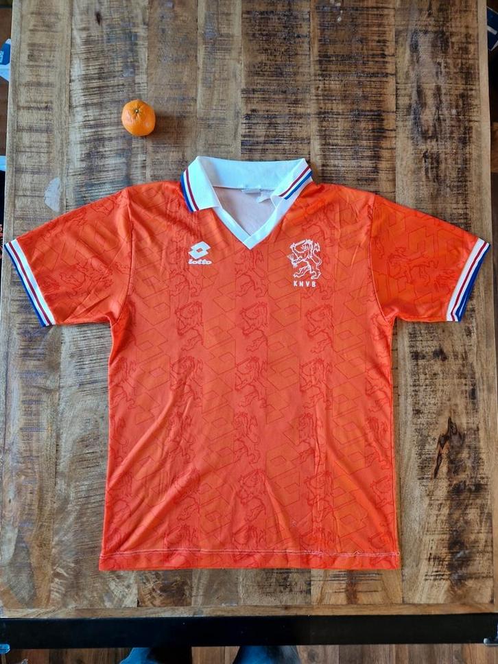 Nederlands elftal Lotto Shirt 1994 KNVB Ajax Oranje voetbal, Kleding | Heren, Sportkleding, Gedragen, Voetbal, Maat 48/50 (M)
