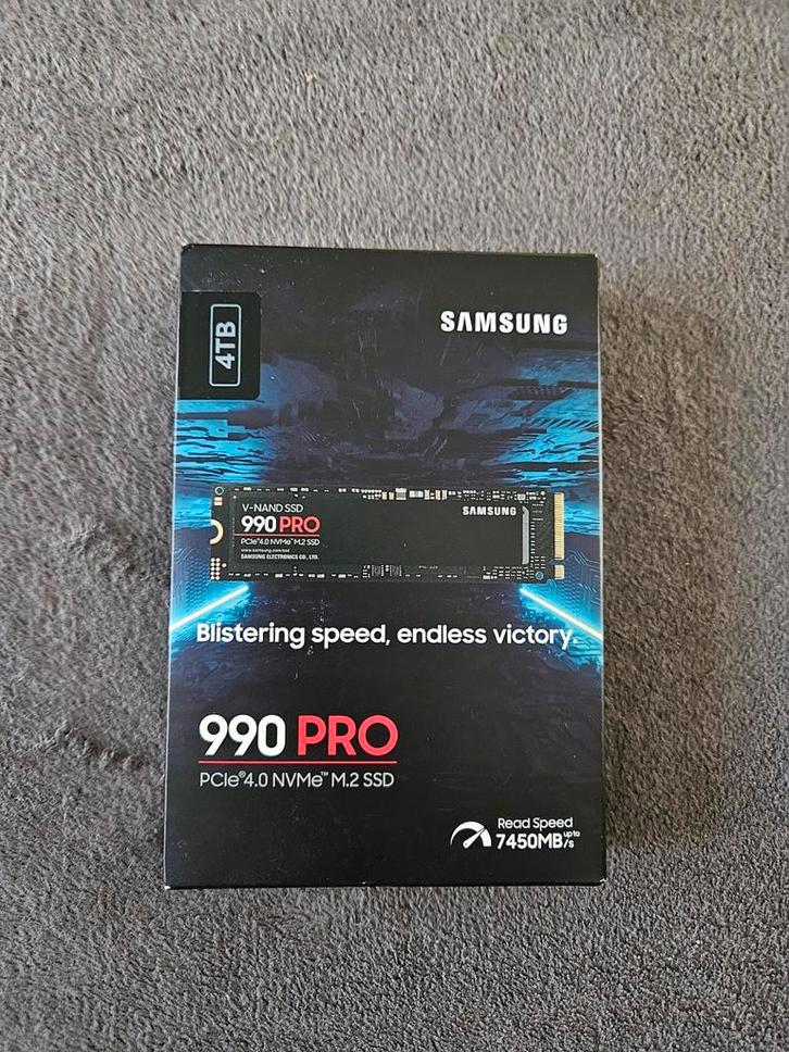 Samsung 990 PRO 4TB SSD - Nieuw!, Computers en Software, Harde schijven, Nieuw, Desktop, Intern, SSD, SATA, Ophalen of Verzenden