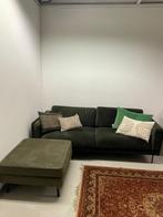 Bank + hocker, Huis en Inrichting, Ophalen, Driepersoons, 75 tot 100 cm, Zo goed als nieuw