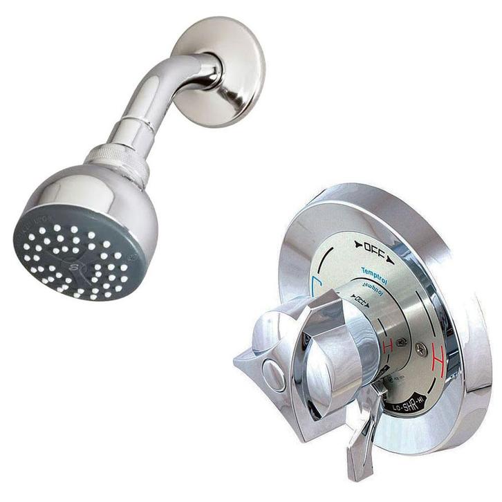 Symmons Temptrol industrieel douchesysteem set, Doe-het-zelf en Verbouw, Sanitair, Nieuw, Douche, Chroom, Ophalen of Verzenden