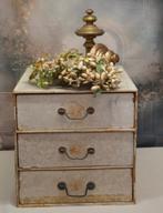 Oud Houten Ladenkastje. "Uit Aletta's Tijd", Ophalen of Verzenden