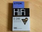 5 videobanden TDK HiFi 240 minuten (nieuw) extra high grade, Alle leeftijden, Verzenden, Nieuw in verpakking, Overige genres