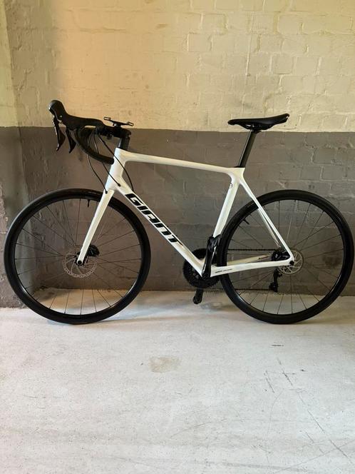 Giant TCR Advanced 2 (maat) L Wit shimano 105 vol, Fietsen en Brommers, Fietsen | Racefietsen, Zo goed als nieuw, Giant, Meer dan 20 versnellingen