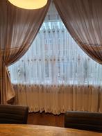 5 witte vitrage gordijnen - 3x Nieuw/2x Zo goed als nieuw, Huis en Inrichting, Stoffering | Gordijnen en Lamellen, 200 cm of meer