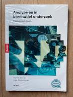 Analyseren in kwalitatief onderzoek 9789024425945 ingeseald, Ophalen of Verzenden, Nieuw, Inge Bleijenbergh; Hennie Boeije