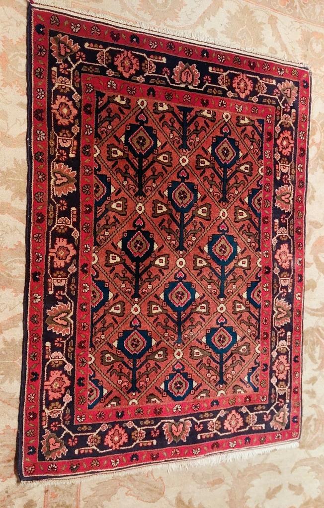 Origineel oud Handgeknoopt Perzisch tapijt Songhor, Antiek en Kunst, Antiek | Kleden en Textiel, Ophalen of Verzenden