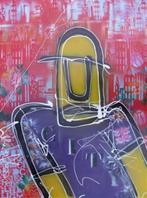 Schilderij Henk Veen - City nr2, Ophalen of Verzenden