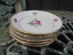 5 Petit fourtjes Bavaria met grote en kleine roze roosjes, Antiek en Kunst, Antiek | Servies los, Ophalen of Verzenden