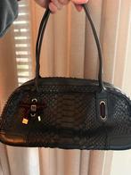 Gucci Vintage Python Leren Tas - Uniek!, Ophalen of Verzenden, Zo goed als nieuw, Zwart, Handtas