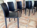 Poltrona Frau stoelen set exclusieve(tuigleer)Model Lola, Ophalen, Gebruikt, Vitra Knoll Sede cassina Leolux, Zwart