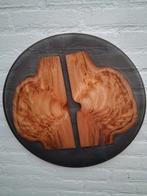 Epoxy bijzettafel/wandstukje van Zweedse vrillknödel of kers, Minder dan 55 cm, Rond, Nieuw, Ophalen