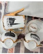 Servies wit-goud Wenen, Oostenrijk theepot dienblad theeset, Ophalen of Verzenden