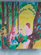 Schilderij Adam en Eva, Antiek en Kunst, Ophalen