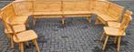 U-VORM massief Oostenrijkse Eethoek Duitse zithoek hoekbank, Ophalen, Zo goed als nieuw, Hout, Oostenrijkse Duitse Stijl Eethoek zithoek