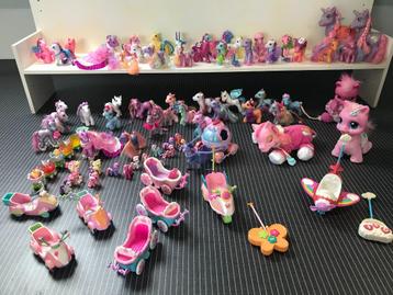 SINT-TIP: MEGA GROTE PARTIJ MY LITTLE PONY'S + TOEBEHOREN beschikbaar voor biedingen