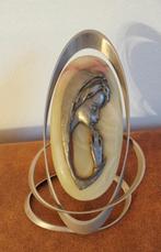 Maria beeldje onyx in metalen houder, Ophalen of Verzenden