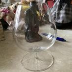 Cognac glas kristal // hoog 16 cm //, Ophalen of Verzenden