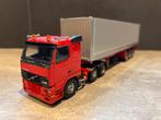 Tekno Volvo FH12 zeecontainer trailer, Hobby en Vrije tijd, Modelauto's | 1:50, Ophalen of Verzenden, Zo goed als nieuw, Bus of Vrachtwagen