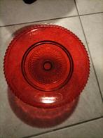 Vintage Etagère Rood Glas, Antiek en Kunst, Ophalen of Verzenden