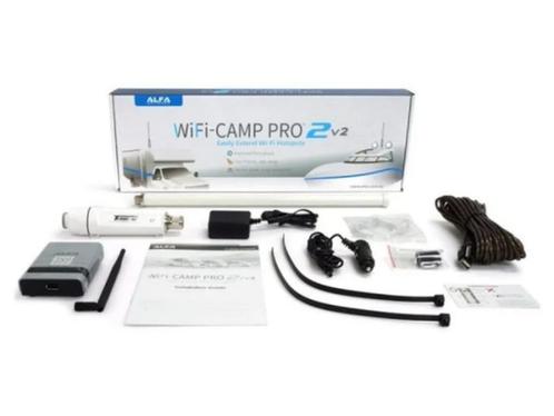 Alfa Wifi-Camp PRO 2/v2 - Wifi-antenne en Router Caravan etc, Caravans en Kamperen, Caravan accessoires, Zo goed als nieuw, Ophalen