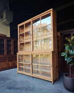 Antieke museumkast | Teakhouten museumvitrine #2384