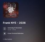 Frank borrel nye 2026 cruise terminal 31-12-25 6x pstuk 65€, Tickets en Kaartjes, Evenementen en Festivals, Drie personen of meer