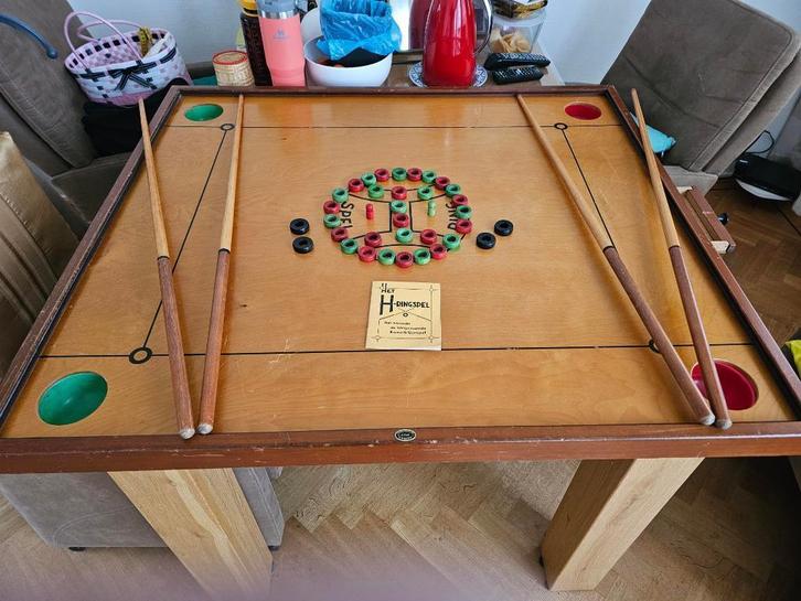 Ringbiljart, Hobby en Vrije tijd, Gezelschapsspellen | Bordspellen, Gebruikt, Drie of vier spelers, Ophalen