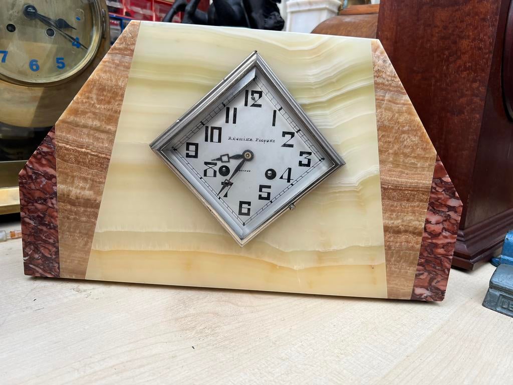 Antieke art deco pendule, Antiek en Kunst, Antiek | Klokken, Ophalen of Verzenden